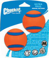 Balles flottantes en caoutchouc pour chien, 6 cm, lot de 2