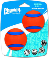 Balles flottantes en caoutchouc pour chien, 6 cm, lot de 2
