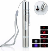 Laser lampje voor katten - USB oplaadbare laserpen met mini zaklampje, UV licht en figuurtjes