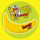 Banane à l'herbe à chat pour chat, jaune, 18 cm