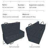 Housse de banquette imperméable avec extension pour chien