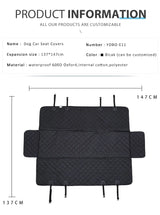 Housse de banquette imperméable avec extension pour chien