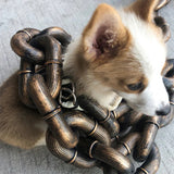 Laisse effet grosse chaîne pour chien