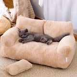 Panier canapé luxe pour chat et petit chien