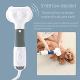 Sèche-poils et brosse 3 en 1 pour chien et chat