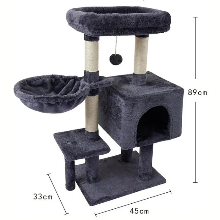 Sisal-Covered	black plush	high jump platform	Pet Wooden Tree House	cat tree for large cats	living room furniture cat